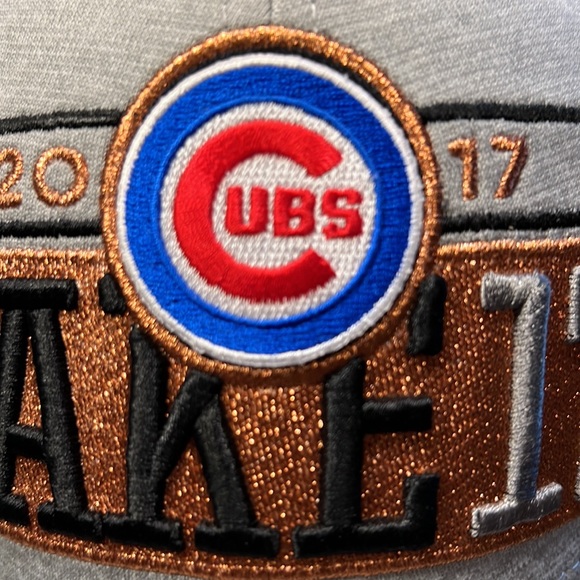 New Era CUBS TAKE 17 postseason hat NEW - Picture 2 of 8
